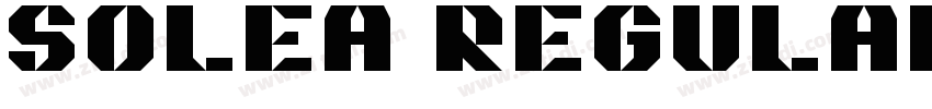Soleá Regular字体转换